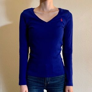 Royal Blue Ralph Lauren Sport Long Sleeve